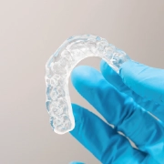 Custom dental night guard for nighttime teeth protection.